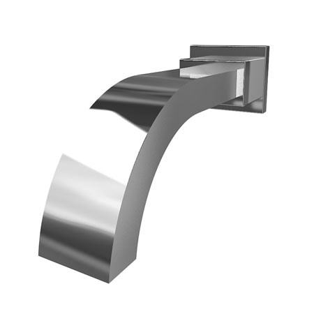 Newport Brass Tub Spout, Polished Chrome, Wall 3-328-26